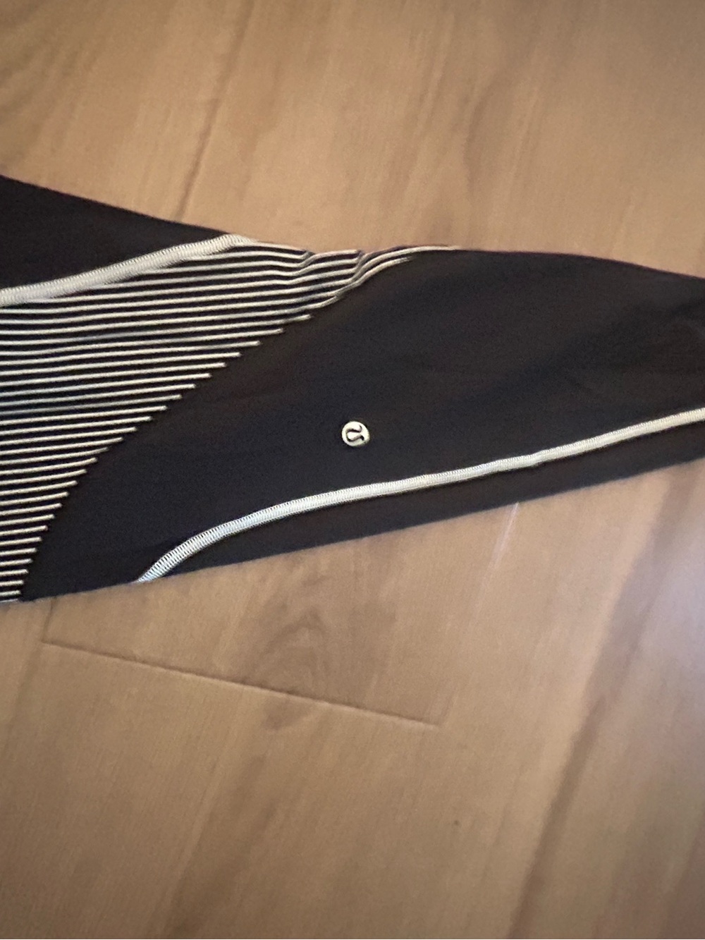 lululemon athletica Black Leggings with White Trim - Picture 3 of 4